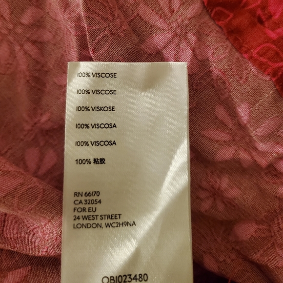 Free People Jessie Midi Dress size 0 in Red - Picture 12 of 13